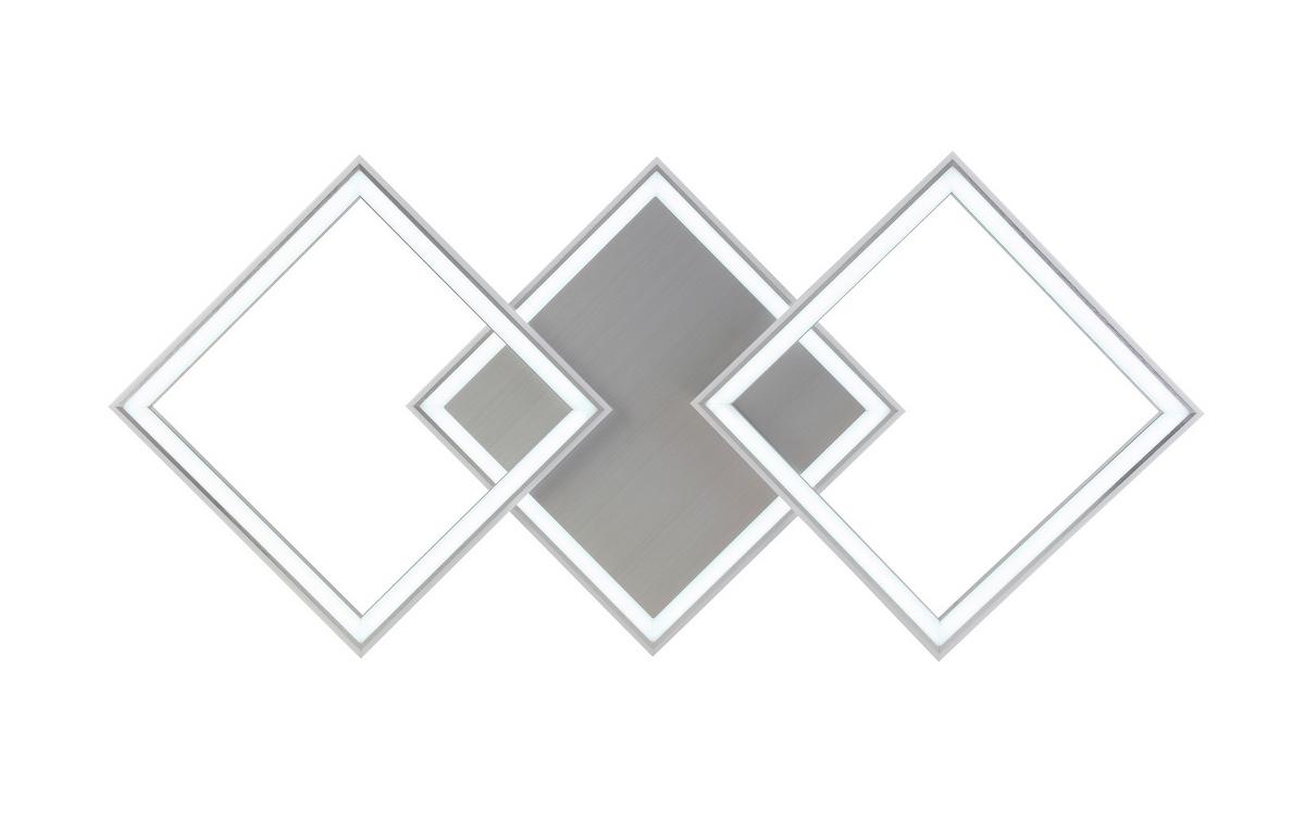 Led Mennyezeti Lámpa Qinton - alumíniumszínű, Romantik / Landhaus, műanyag/fém (95/44/7,3cm) - Premium Living