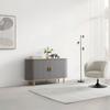 SIDEBOARD ARVID -EXKLUSIV- - grå/naturfärgad, Modern, trämaterial/trä (140/75/40cm) - Mömax
