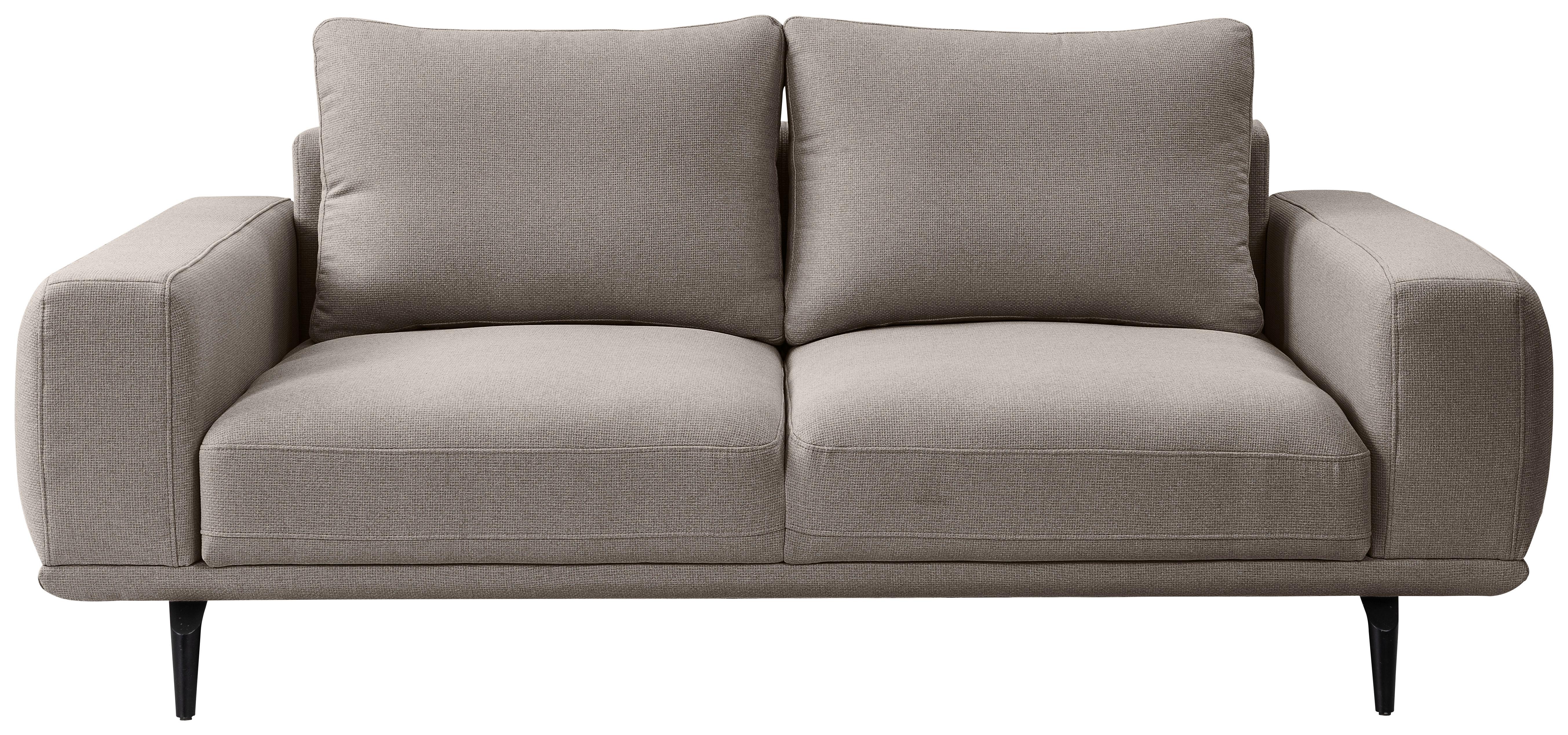 Canapea cu 2 lcouri SELENE - maro deschis, Modern, textil (202/89/115cm) - MID.YOU