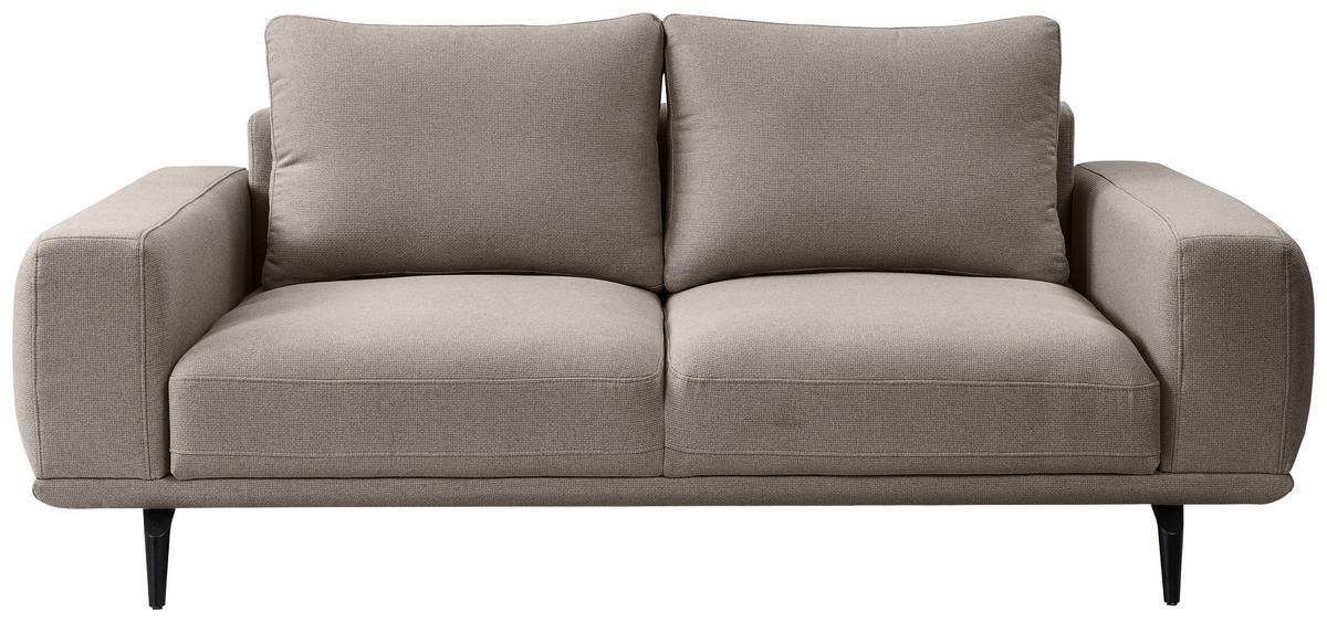 Canapea cu 2 lcouri SELENE - maro deschis, Modern, textil (202/89/115cm) - MID.YOU