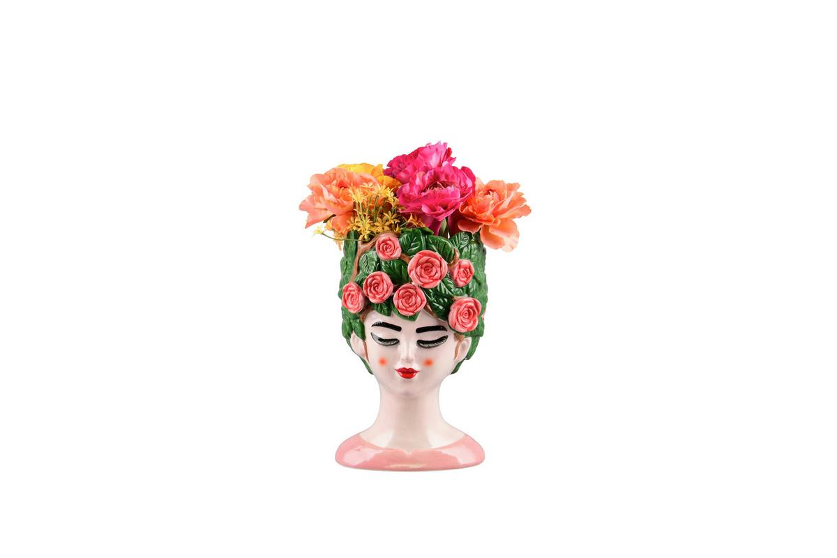 Dekovase Romina Multicolor - Multicolor, Basics, Keramik (17/16/28cm)