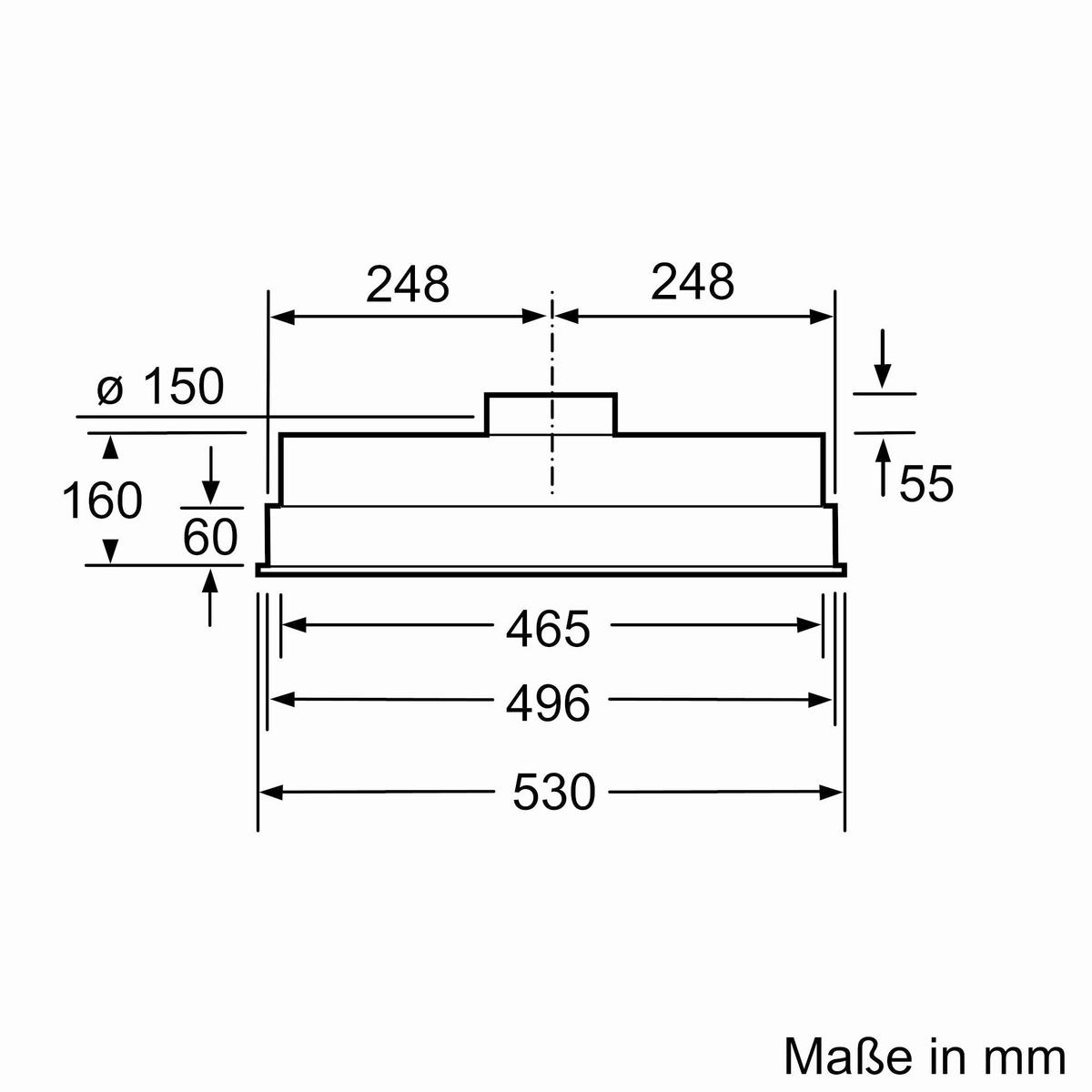 Dunstabzugshaube LB55566 - Silberfarben, LIFESTYLE, Metall (53/21,5/38cm) - Siemens