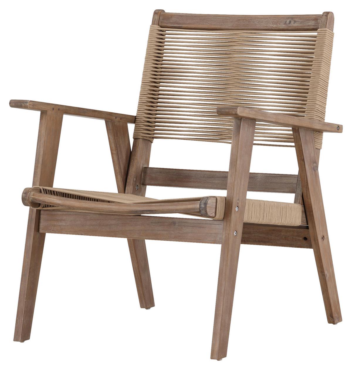 LOUNGESESSEL PETER - Braun, KONVENTIONELL, Holz/Textil (68/88/72cm) - Gardenson