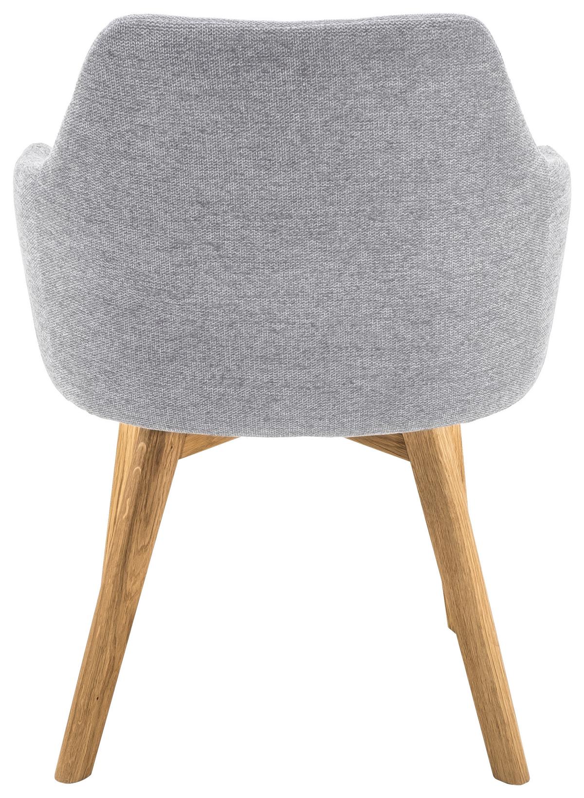 Armlehnstuhl in Grau - Grau, Design, Holz/Textil (57/84/57cm) - Mömax