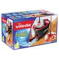 Reinigungsset Supermocio Turbo 3-teilig - Rot/Weiß, KONVENTIONELL, Kunststoff/Textil (50/29,3/30cm) - Vileda