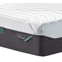MATERAC VISCO PRO PLUS - antracytowy/biały, Basics, tkanina (90/200cm) - Tempur
