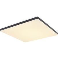 LED-Deckenleuchte Ully Tuya in Schwarz max. 24 Watt - Opal/Schwarz, Kunststoff/Metall (48,5/48,5/6cm) - Globo