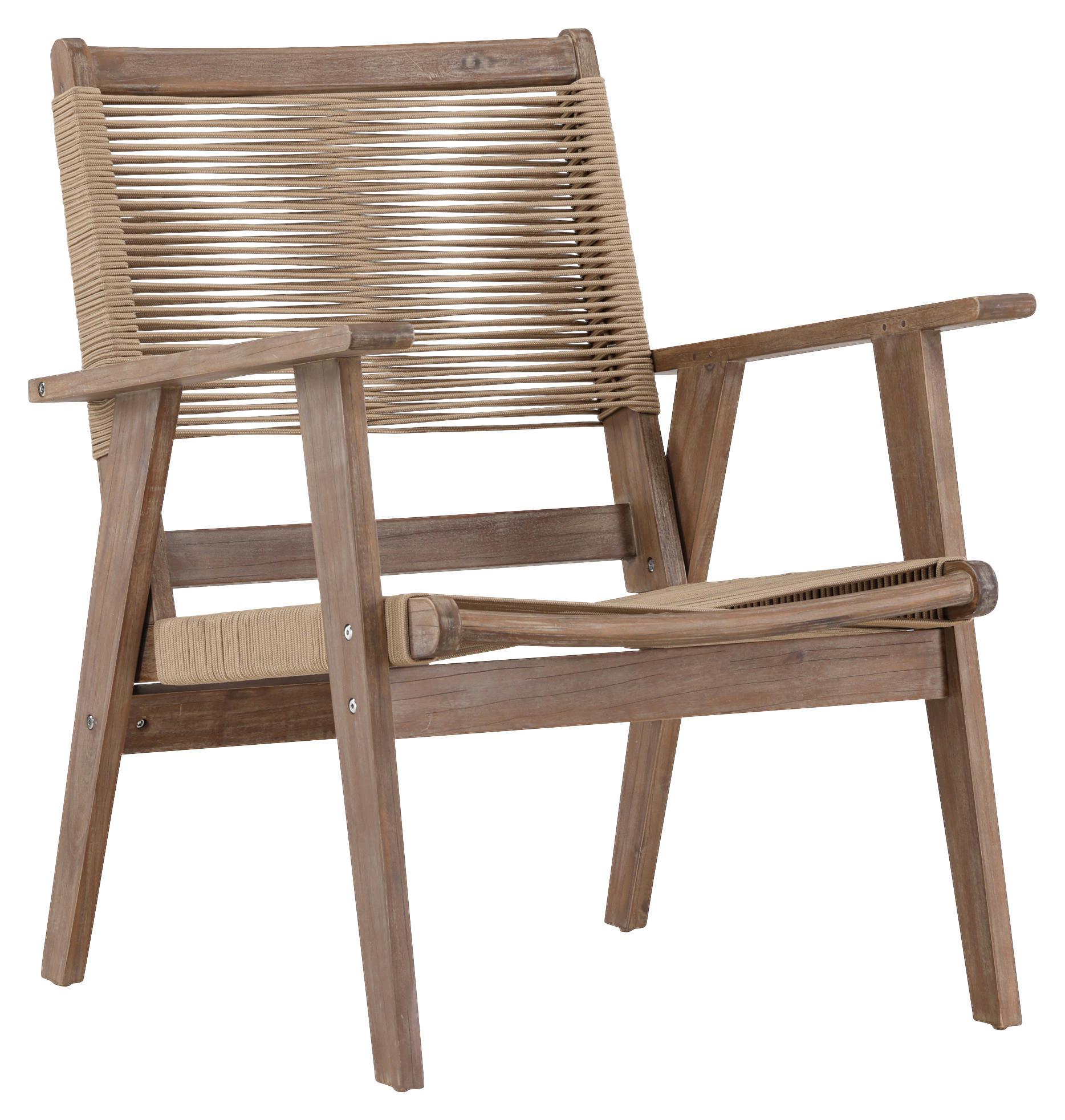 LOUNGESESSEL PETER - Braun, KONVENTIONELL, Holz/Textil (68/88/72cm) - Gardenson