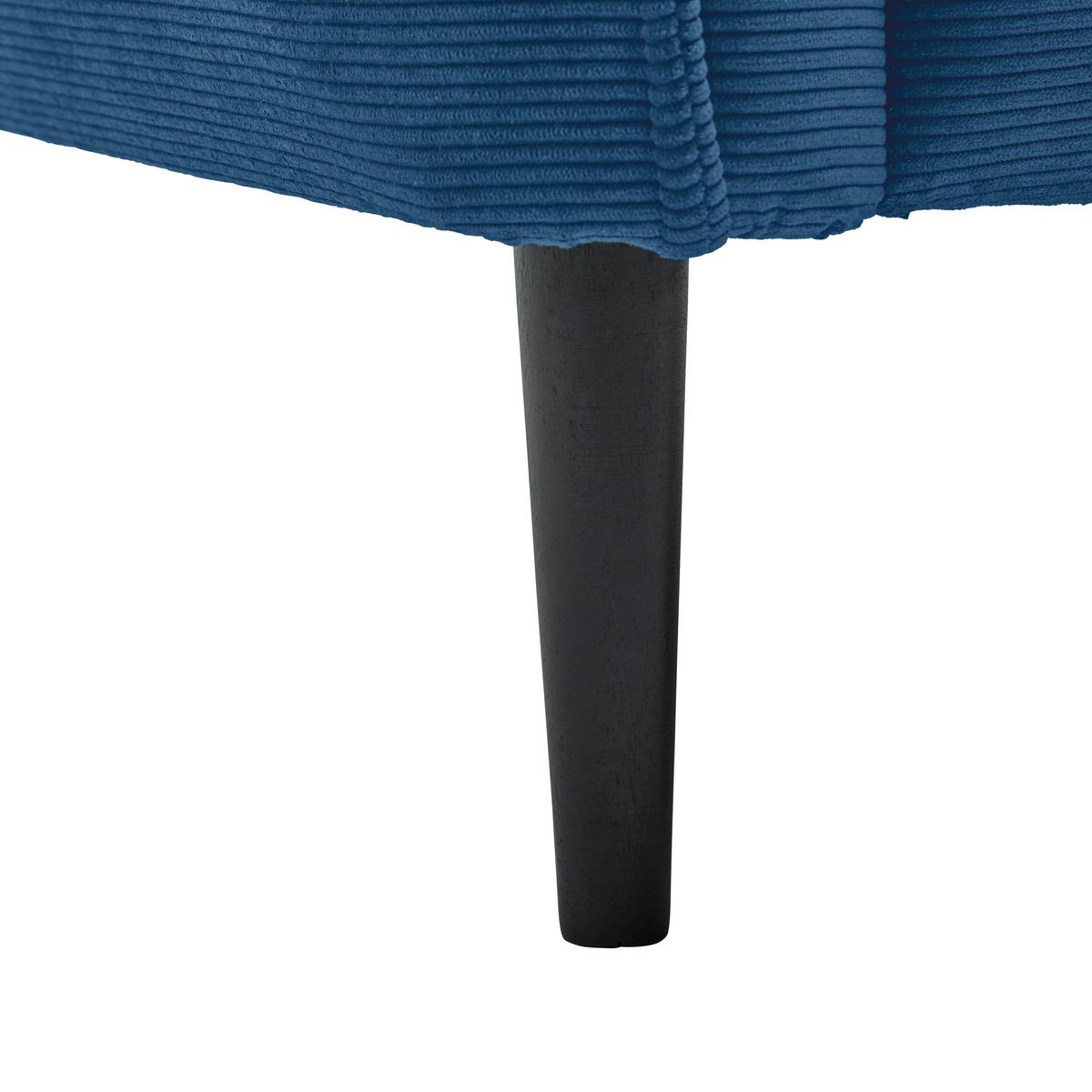 2-Sitzer-Sofa Custom Dunkelgrün - Dunkelgrün/Royalblau, MODERN, Holz/Textil (150/85/92cm) - Mömax