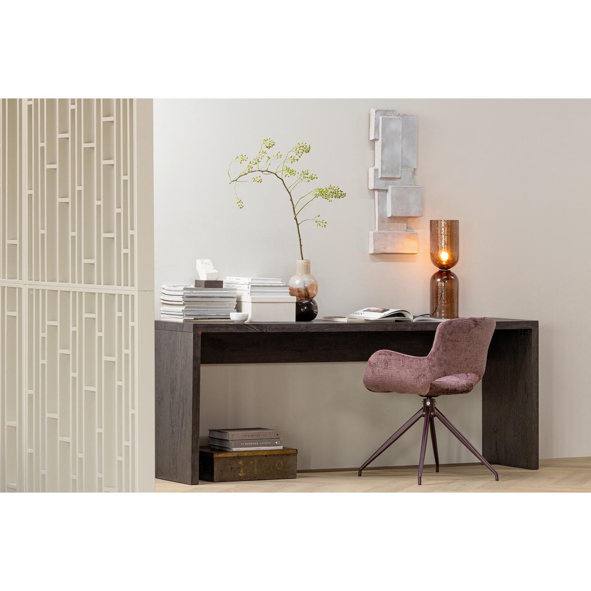 Beistelltisch Maan Dunkelbraun B: 200 cm - Dunkelbraun, MODERN, Holzwerkstoff (200/45/76cm) - Livetastic
