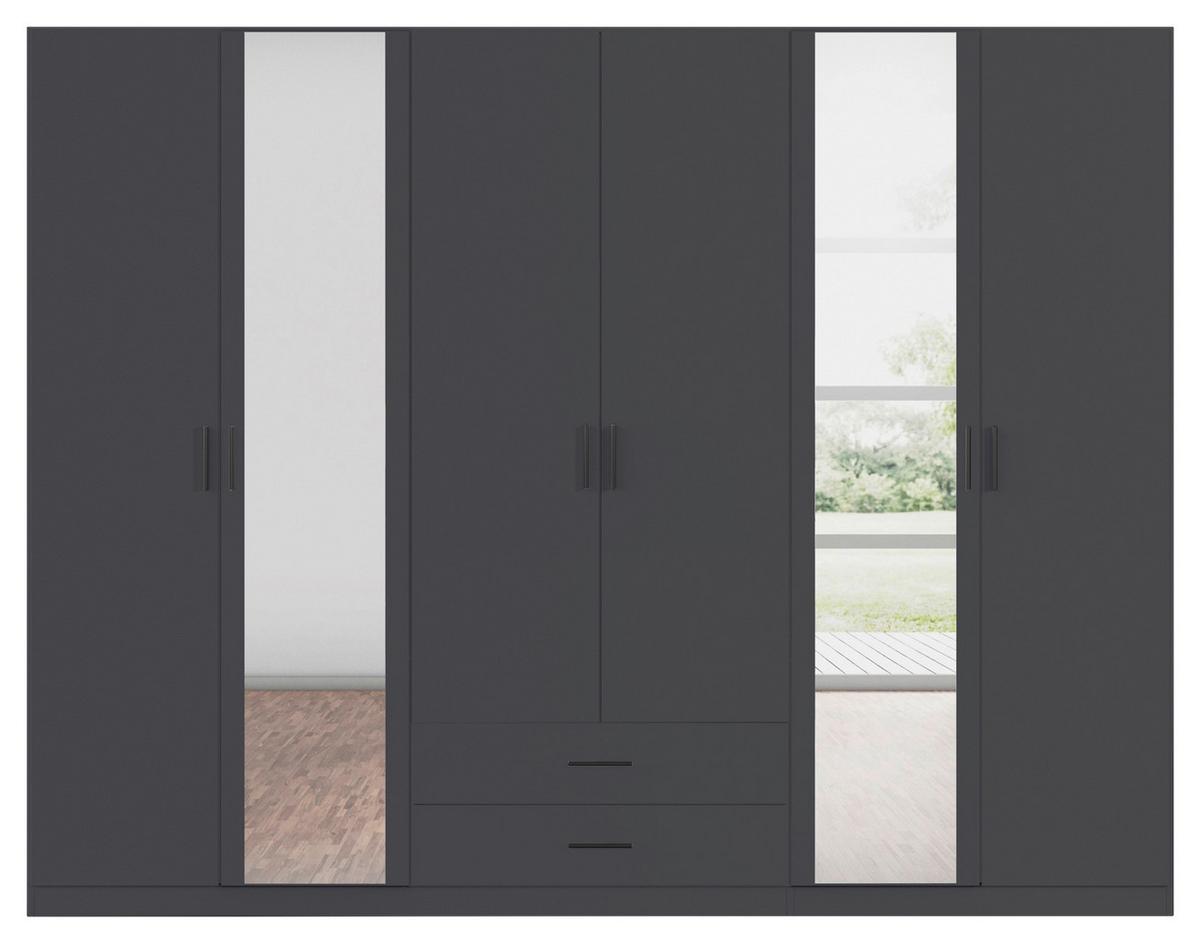 DULAP USI ROTATIVE DESPINA - gri, Konventionell, material pe bază de lemn (271/210/54cm)