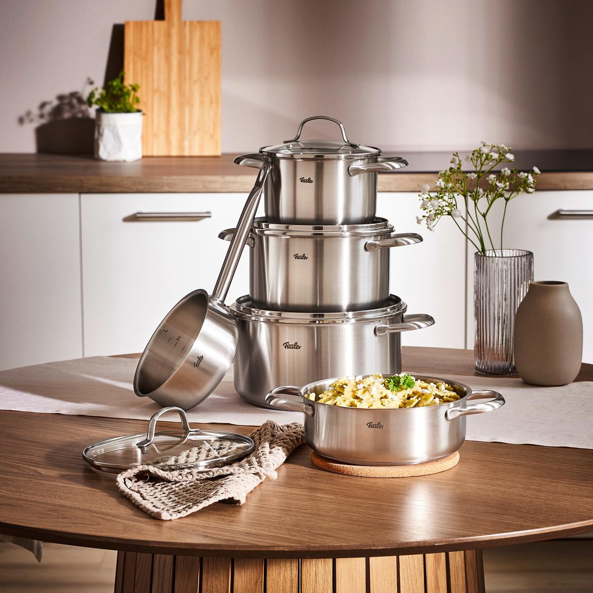 ZESTAW GARNKÓW 0401150500070 FISSLER - kolor srebrny, Basics, metal - Fissler