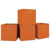 Set Zložljivih Zabojev Boxes, Oranžna, 4 Kos - oranžna, Basics, umetna masa (27/28/27cm) - MID.YOU