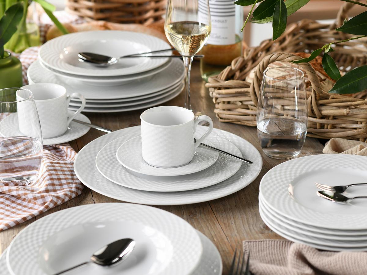Kombinirani Servis Polo, 30-Delni - bela, Basics, keramika - Creatable