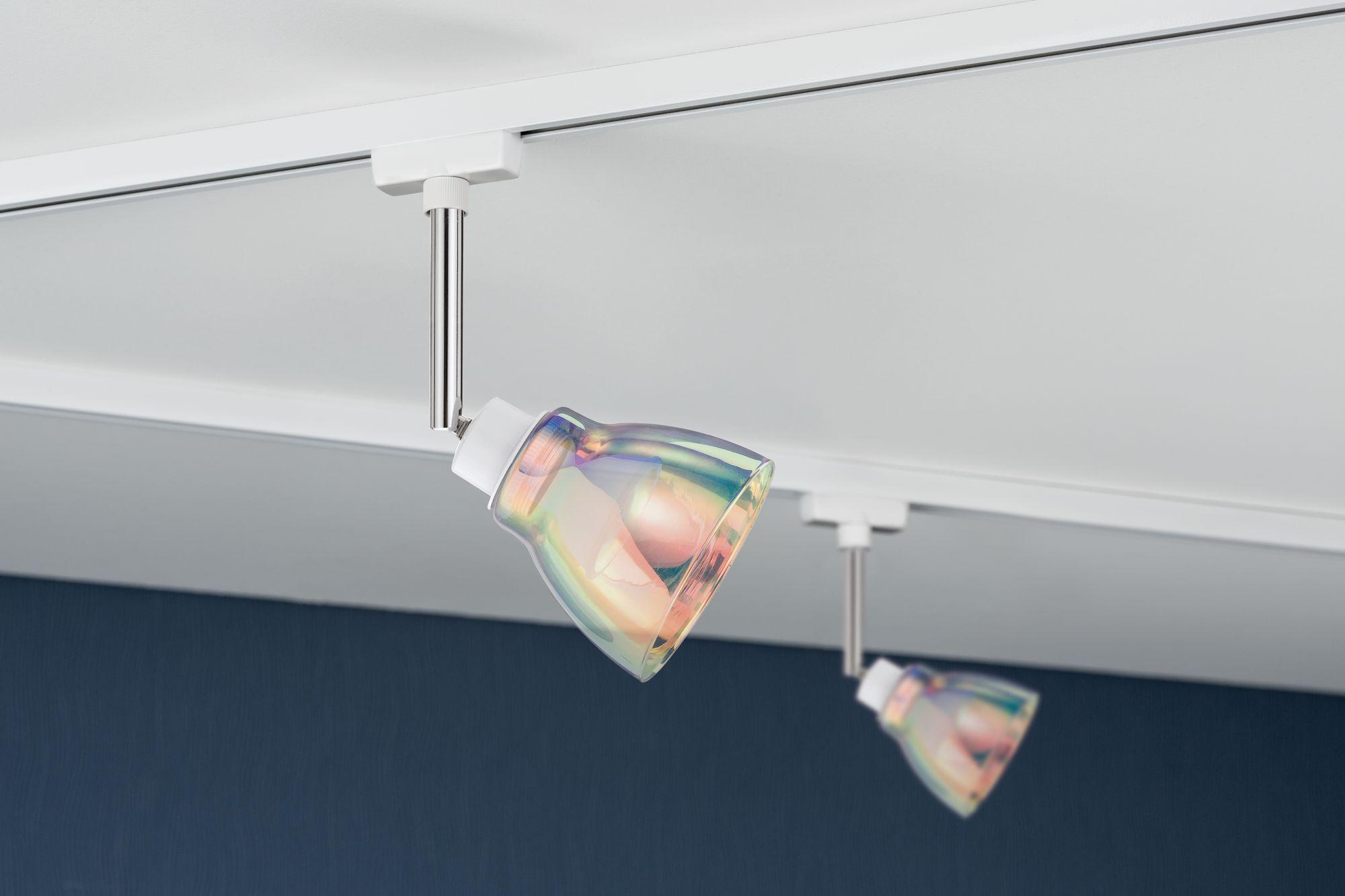 Schienensystem-Leuchtenschirm Wolbi in Multicolor - Multicolor, Design, Glas (8cm) - Paulmann