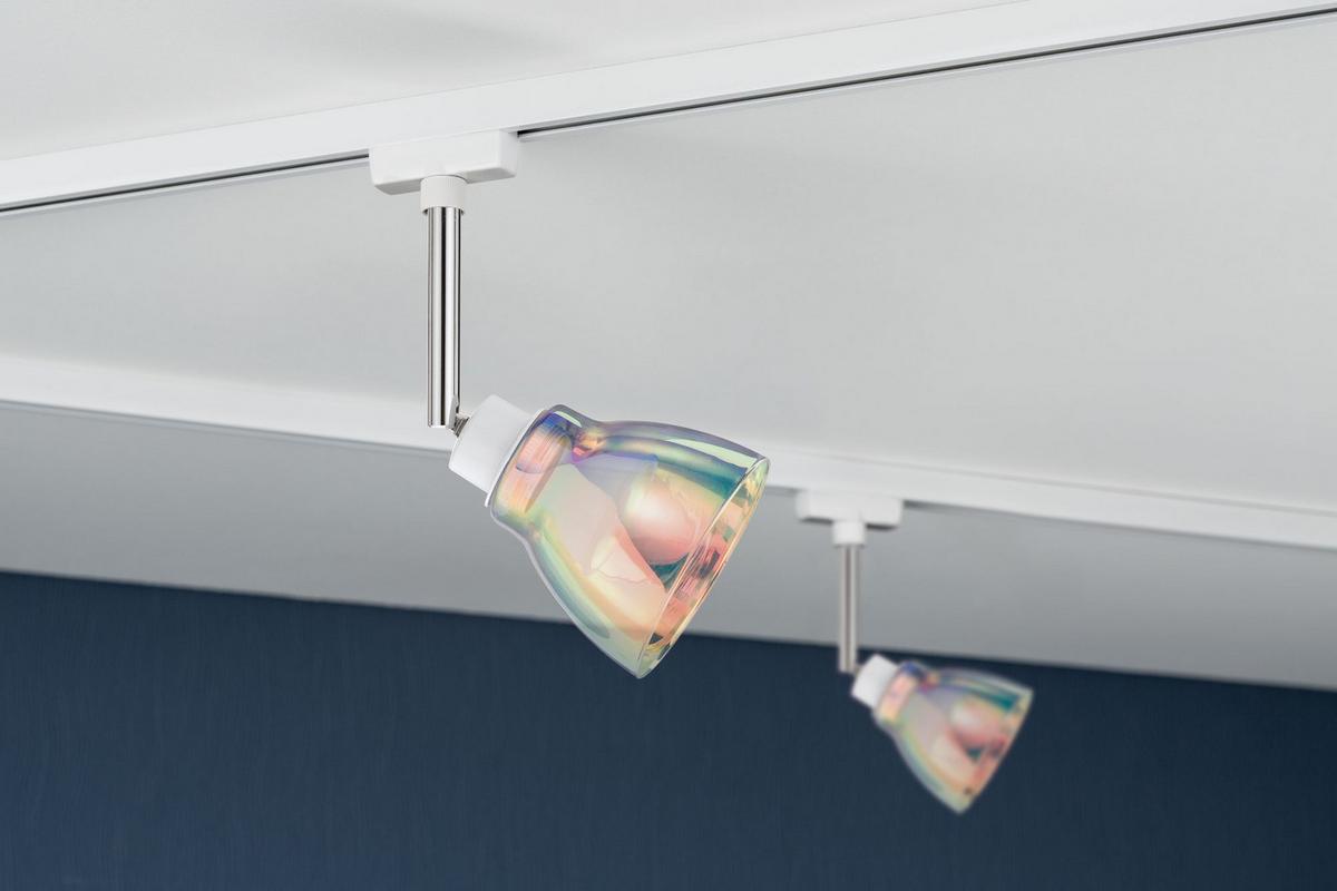 Schienensystem-Leuchtenschirm Wolbi in Multicolor - Multicolor, Design, Glas (8cm) - Paulmann
