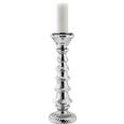 Kerzenhalter Baila - Silberfarben, KONVENTIONELL, Glas/Metall (17/53,5cm) - MÖMAX modern living