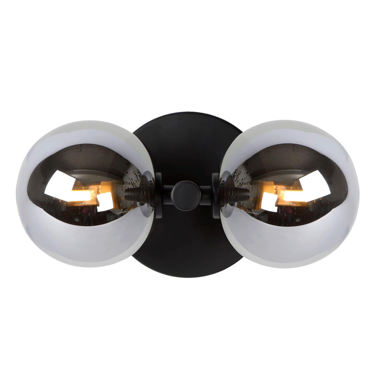 KINKIET 45274/02/30 TYCHO - czarny, Design, szkło (12/15/22cm) - Lucide