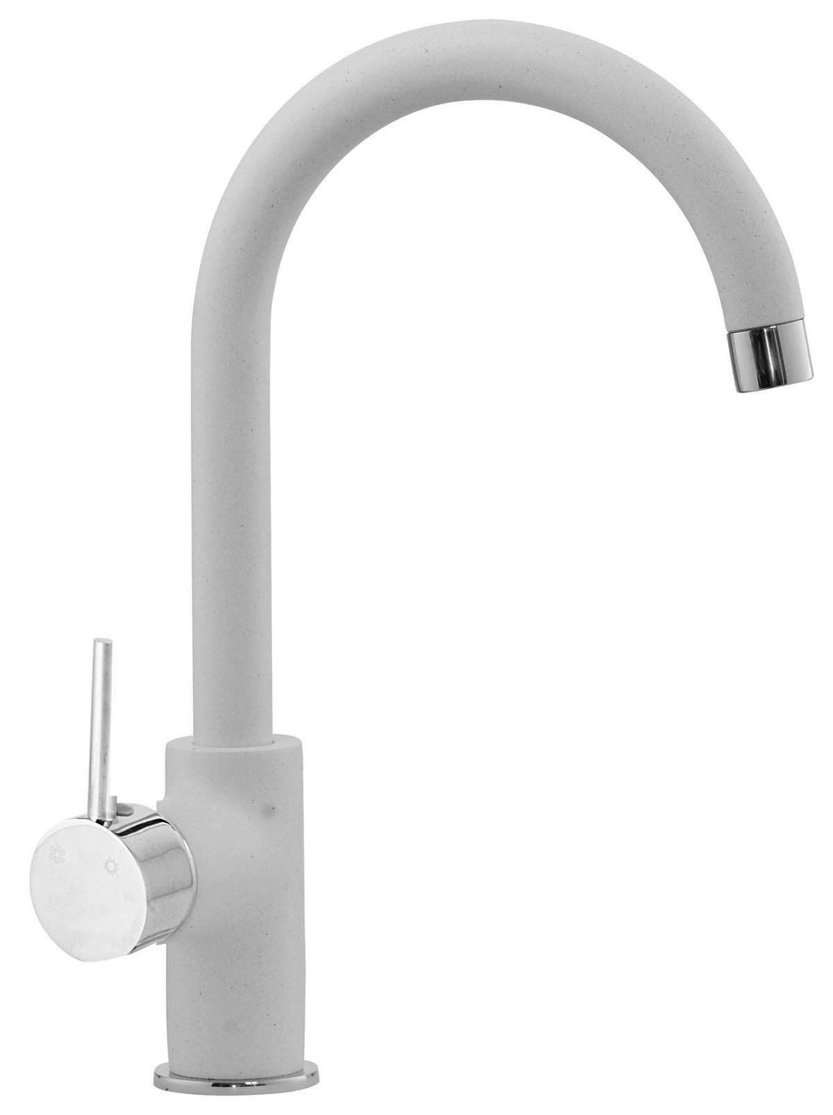 Slavina Iza White - bijela/boje kroma, Moderno