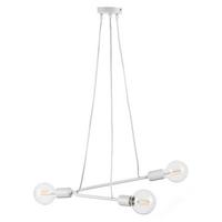 Pendelleuchte Boomerang bianco Weiß max. 22 Watt - Weiß, Design, Metall (65/10/75cm)