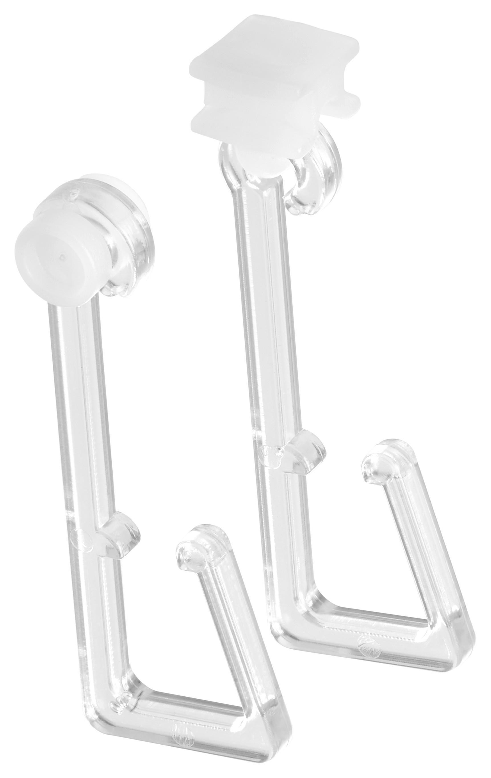 Függönysín Tartozék Gabriel - áttetsző, műanyag (4,8cm) - Modern Living