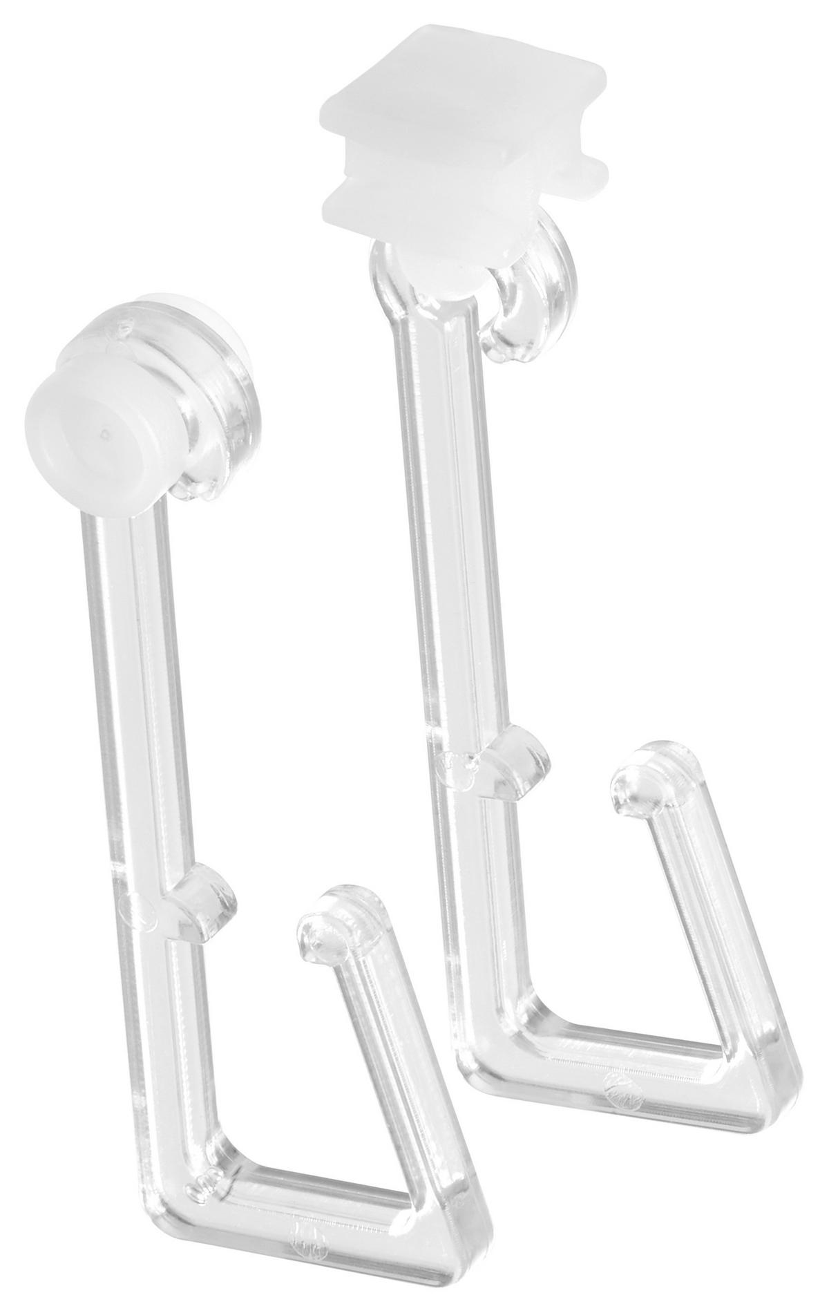 Függönysín Tartozék Gabriel - áttetsző, műanyag (4,8cm) - Modern Living