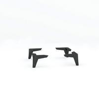 Fußset Unit in Schwarz - Schwarz, Modern, Kunststoff (12cm) - Based