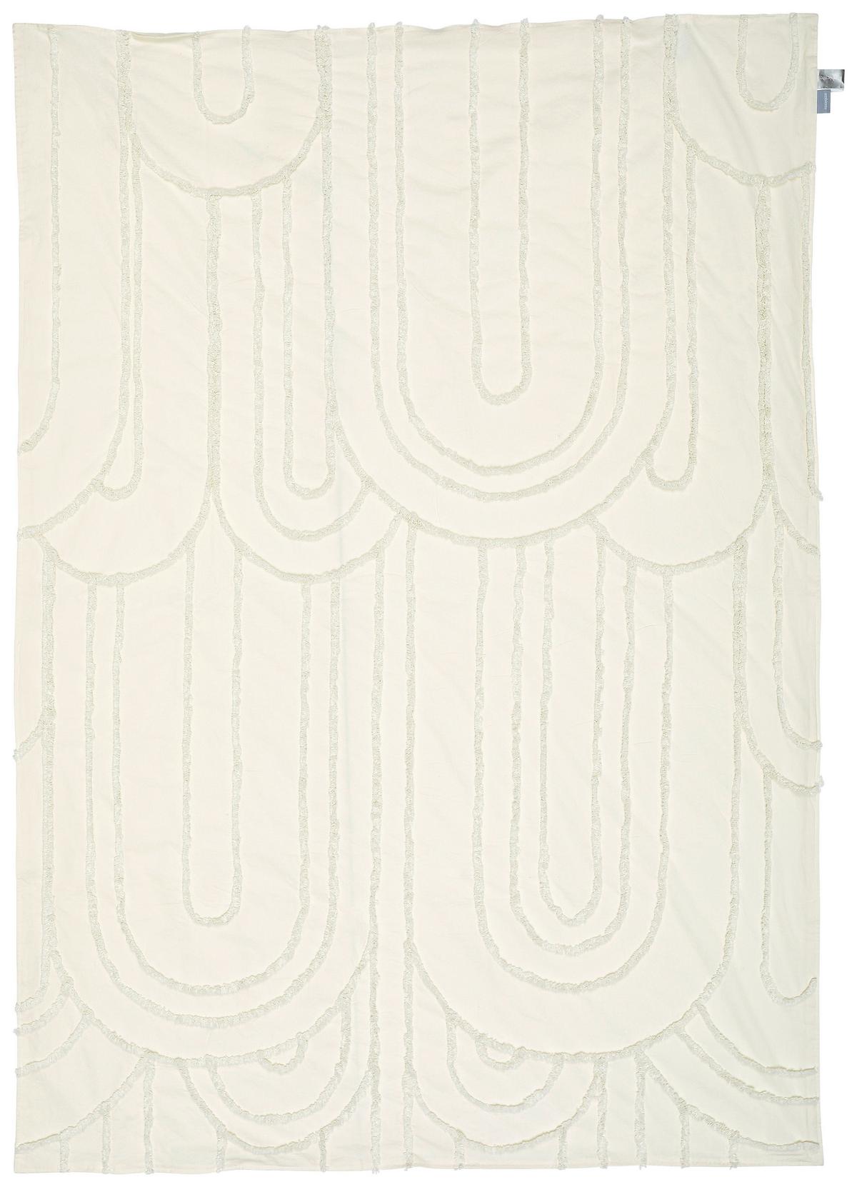 NARZUTA NOYONA THROW -TREND- - kremowy, Modern, tkanina (140/200cm) - Ambiente