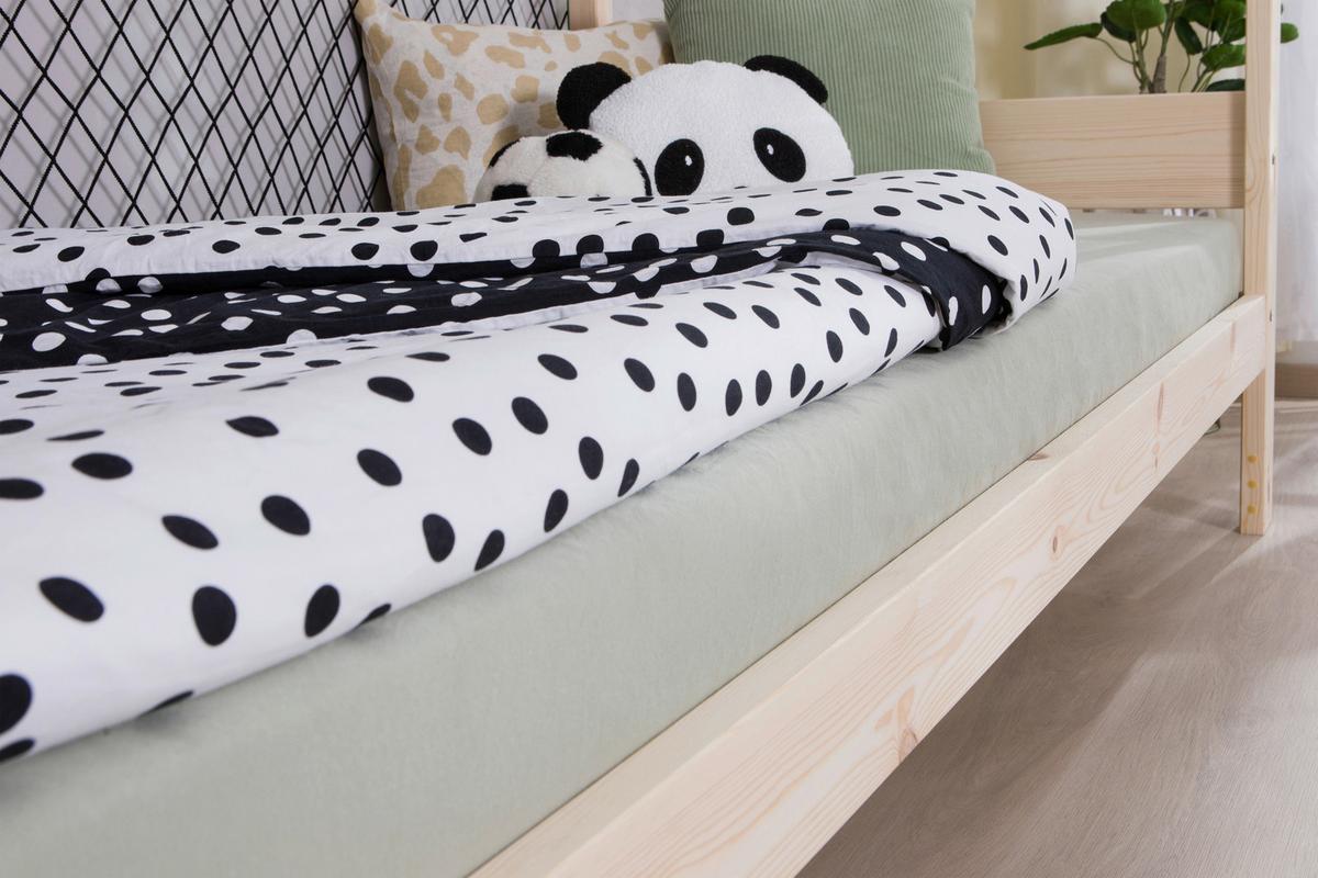 Ausziehbett Fußball Holz ca. 90x200 cm - Naturfarben, MODERN, Holz/Textil (90/200cm) - MID.YOU