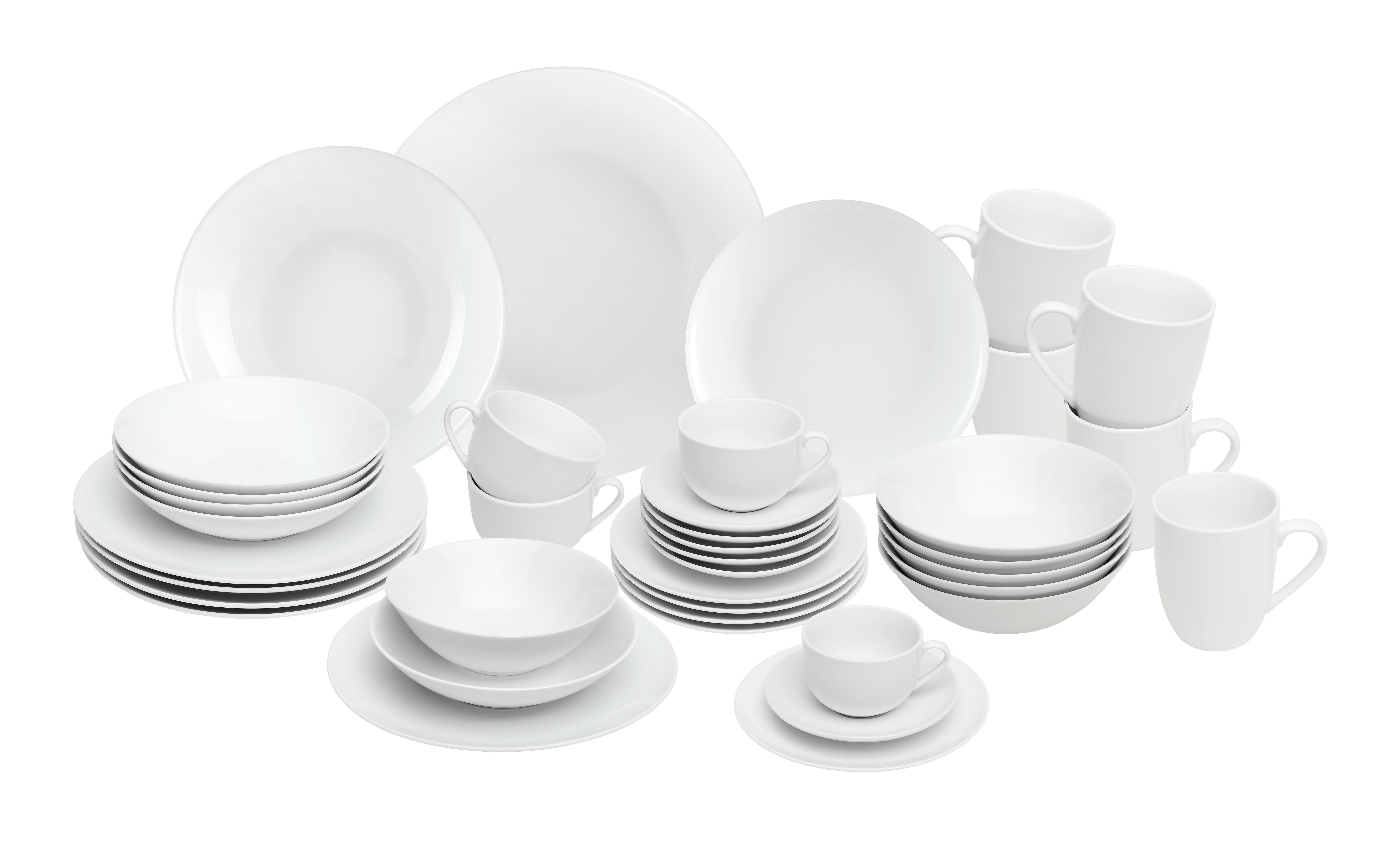 Serviciu de masă 42/1 Susanne - alb, Konventionell, ceramică (45/30.5/32.5cm) - Based