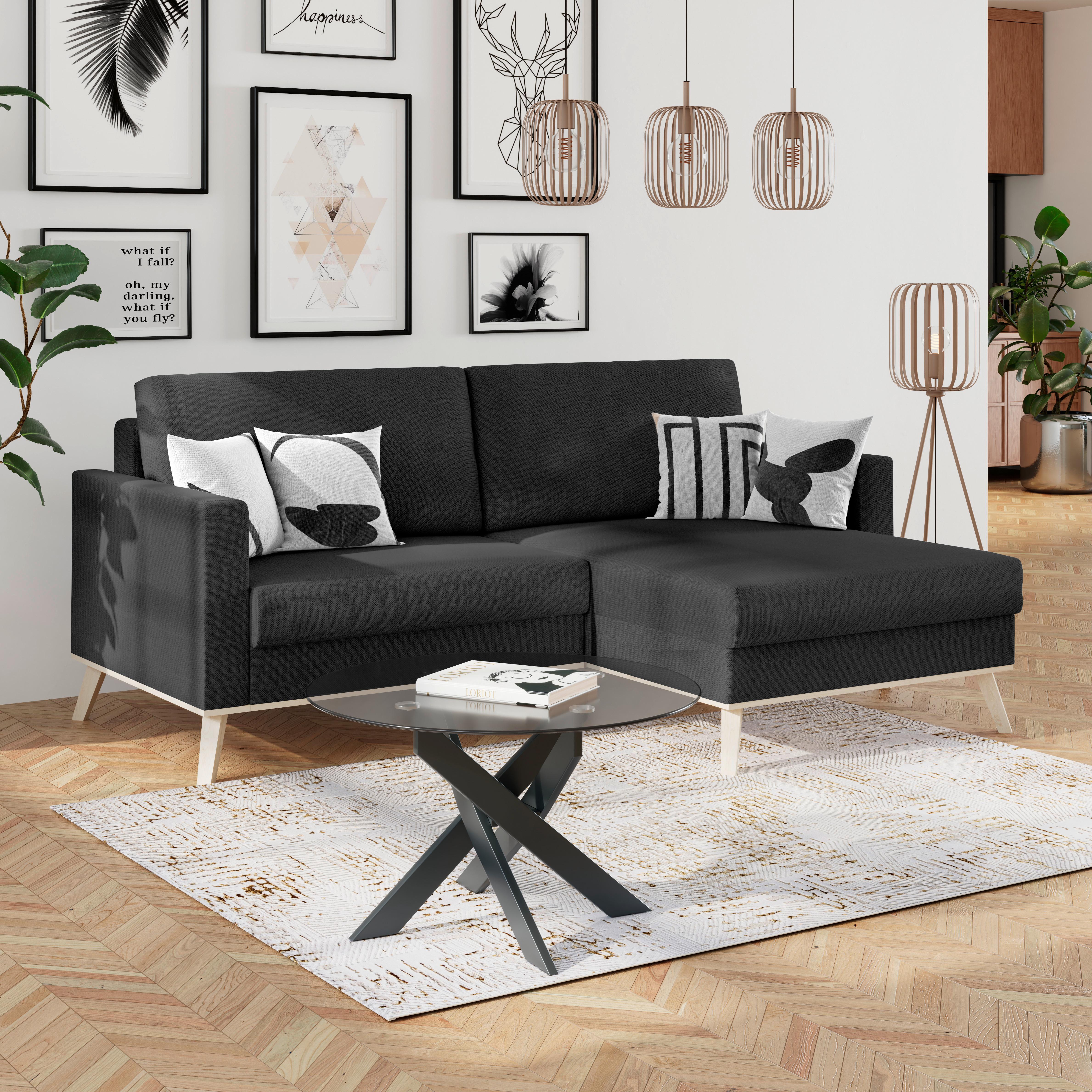 Coltar CARINI - crem/antracit, Basics, textil (222/152cm) - Modern Living