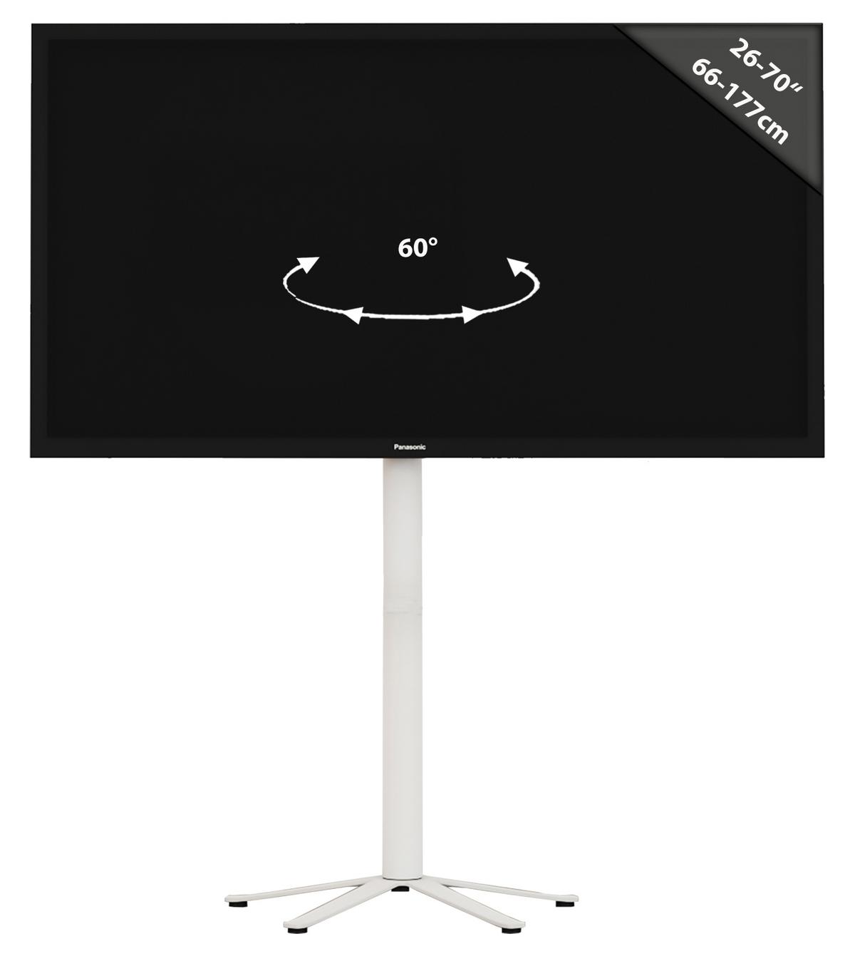 Stojalo Za Tv Xila, Bela - bela, Basics, kovina (61,1/100/61,1cm) - MID.YOU