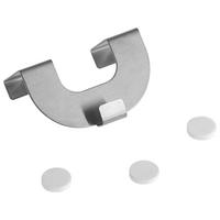 HACZYK DO ZASŁON U-HAKEN - kolor srebrny, Basics, metal (7,5/4/2,7cm) - Novel