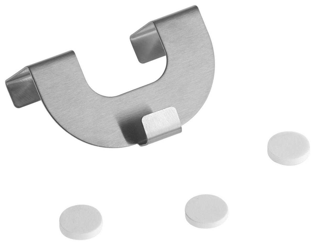 HACZYK DO ZASŁON U-HAKEN - kolor srebrny, Basics, metal (7,5/4/2,7cm) - Novel