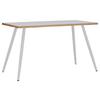 Pisalna Miza Salia T80, Barva Hrasta, Bela, 110x80cm - bela/medeni hrast, Design, kovina/leseni material (110/80/70cm) - MID.YOU