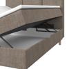 BOXSÄNG MONZA - brun/ekfärgad, Modern, trä/textil (140/200cm) - Bessagi Home