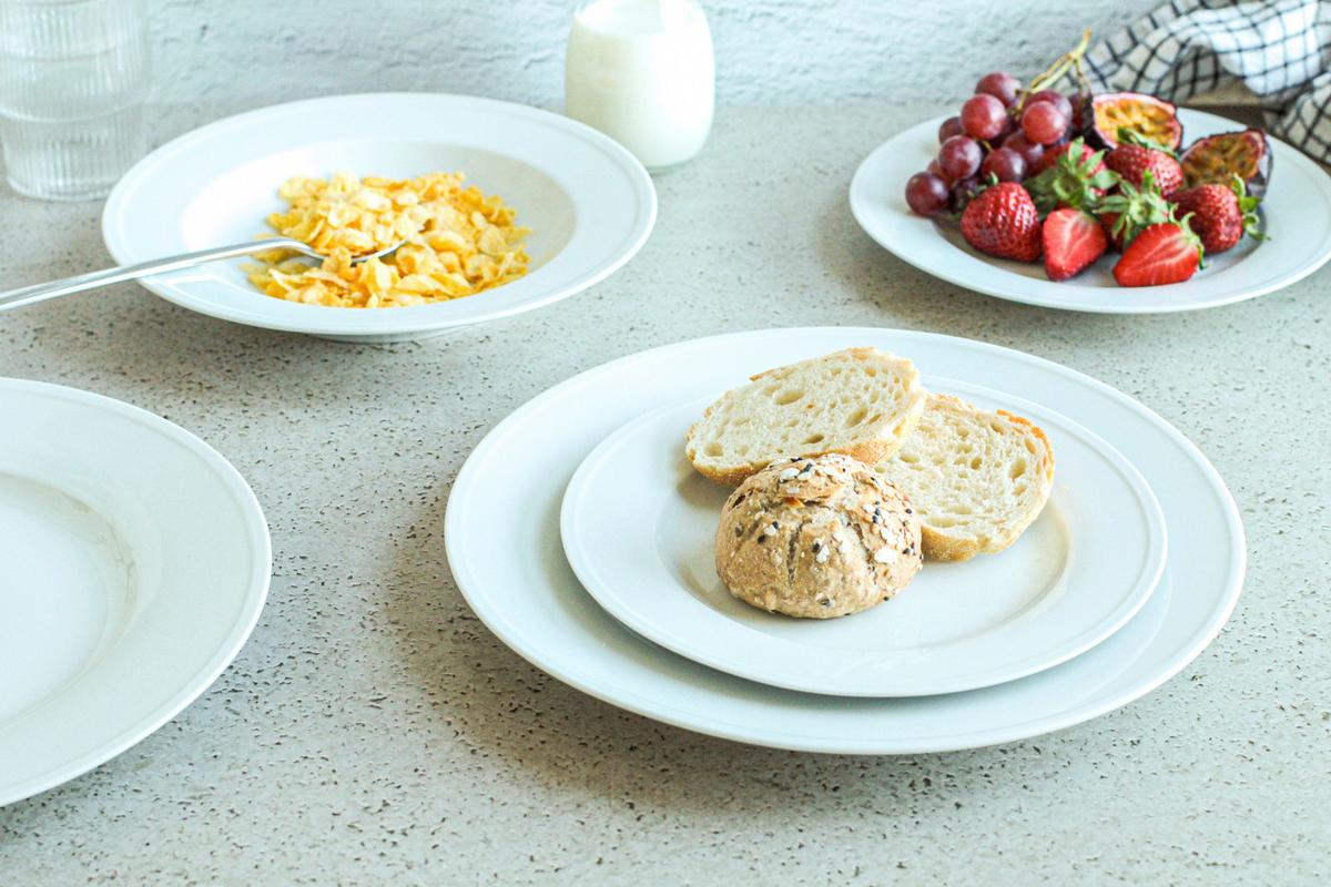 TELLERSET ARLONA - Weiss, Basics, Keramik - Mäser