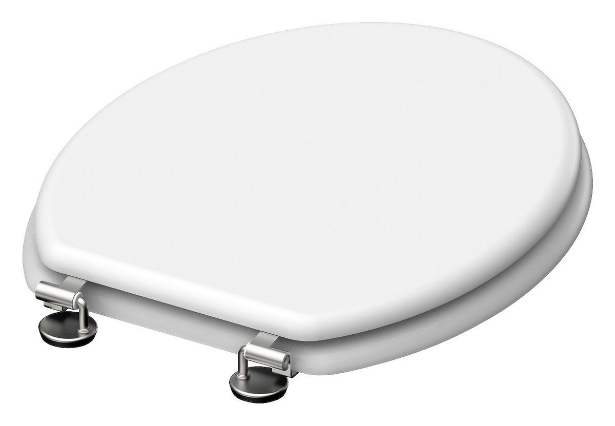 Toaletna Daska 84000 - bijela, Konvencionalno, drvni materijal (38,0/44,0cm)