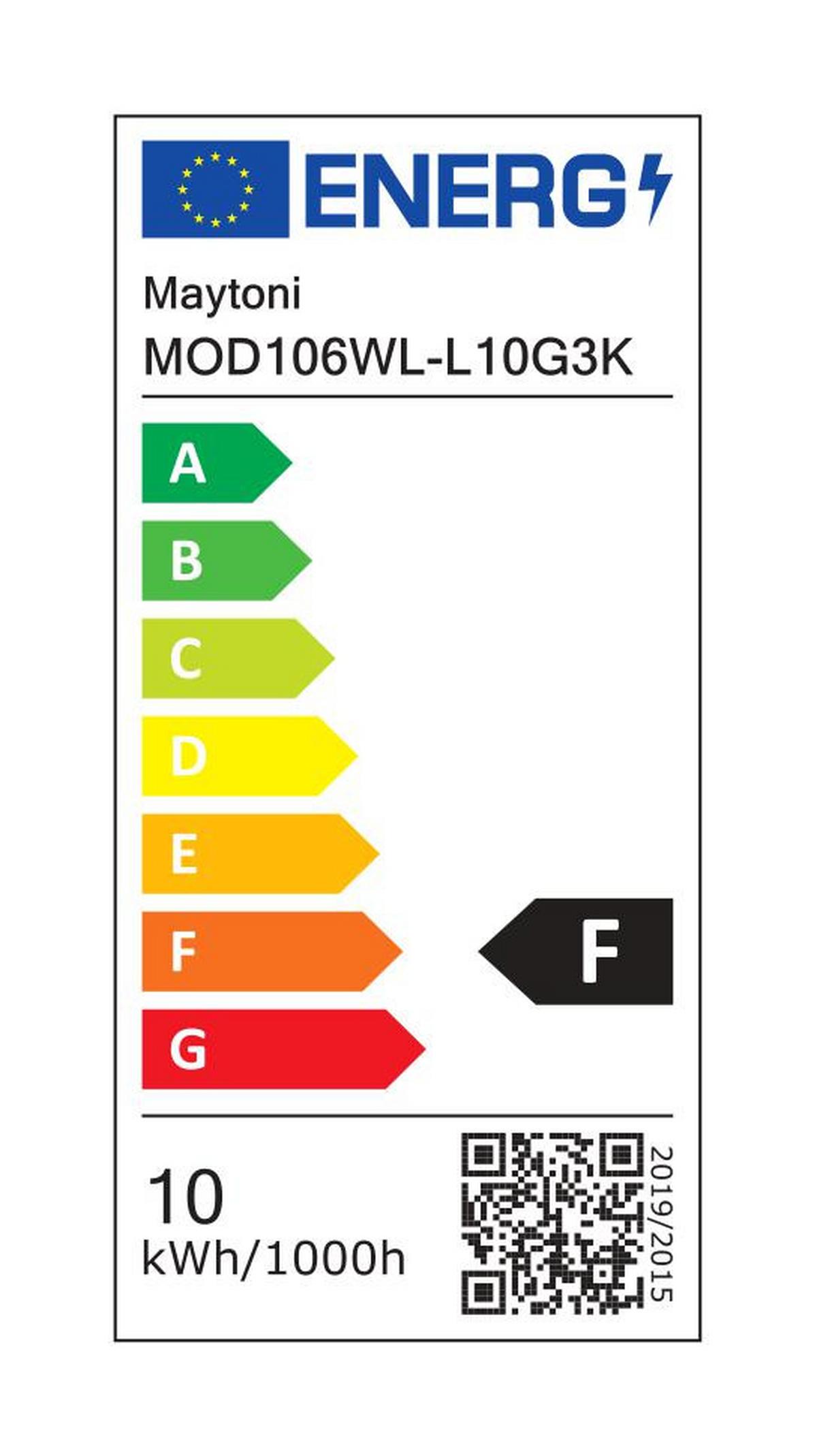 APPLIQUE AXIS - Goldfarben, Trend, Kunststoff/Metall (3/35,6cm) - MAYTONI