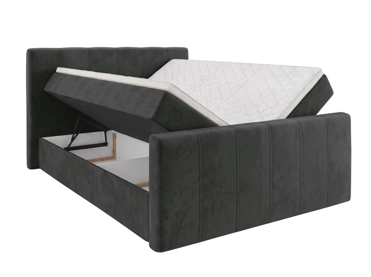Boxbett Dana  Plus -Based- - Schwarz, Kunststoff/Textil (160/200cm) - Based
