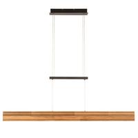 LAMPA WISZĄCA LED 142356 SAALBACH UP/DOWN - czarny, Natur, metal/drewno (116/10/150cm)