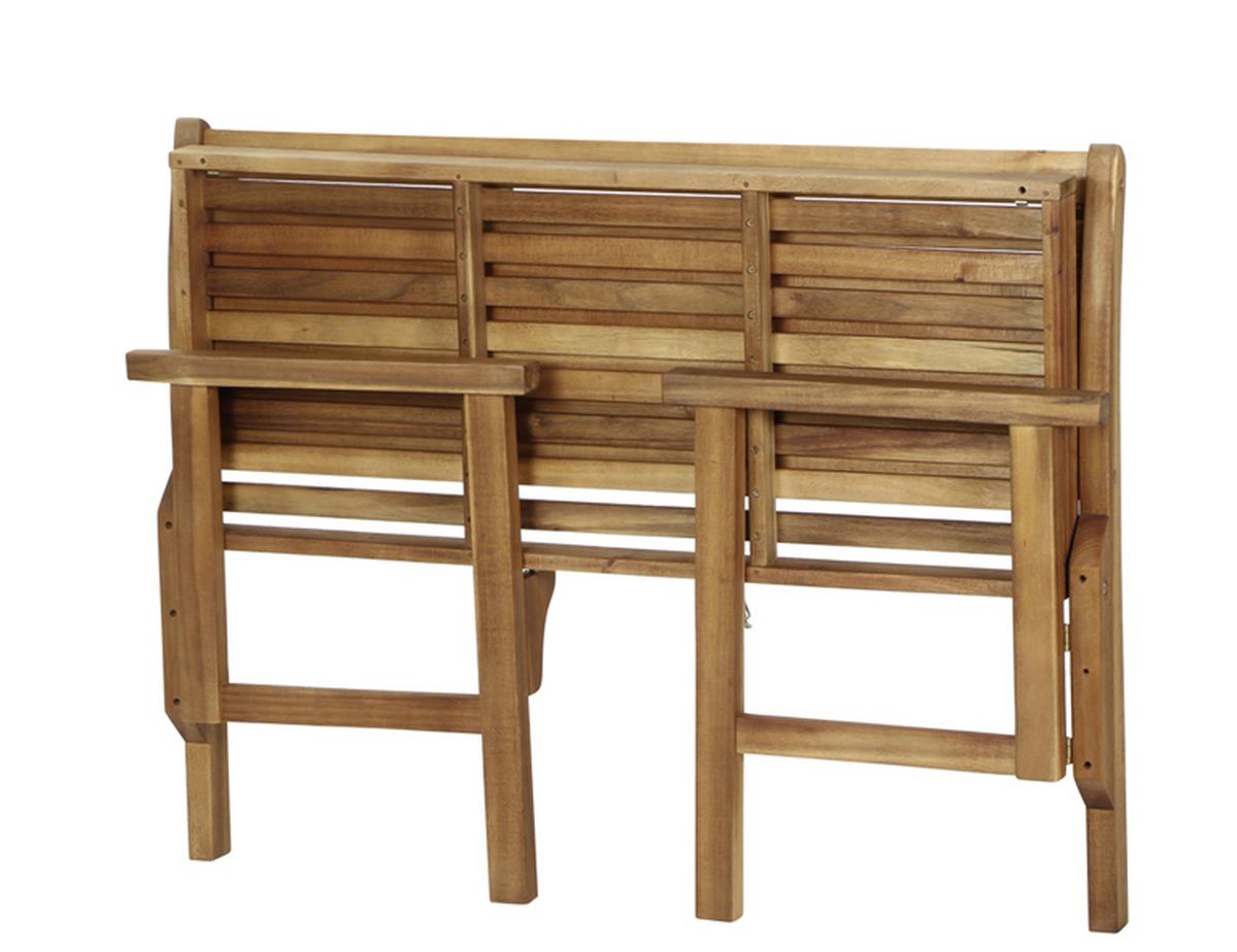 Gartenbank Akazie massiv geölt 508761 - Akaziefarben, MODERN, Holz (120/90/59,5cm) - Siena Garden