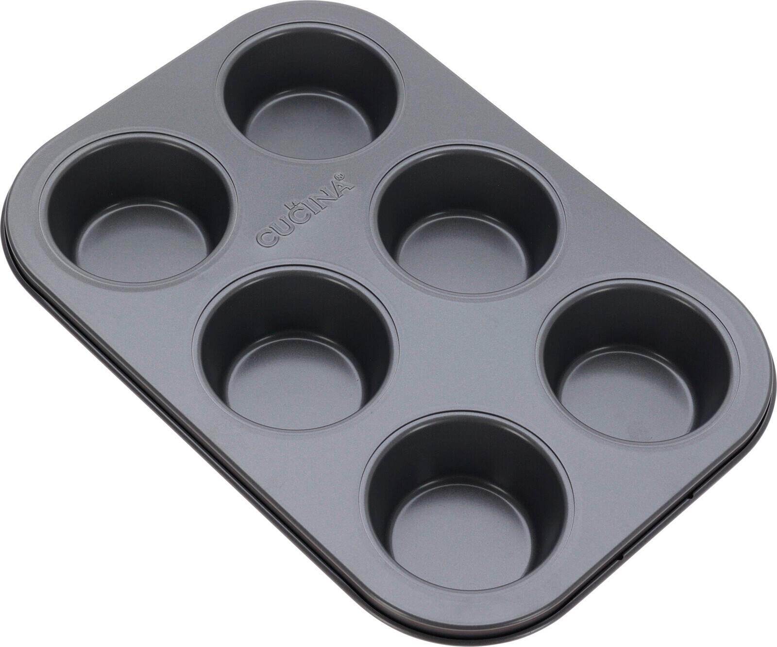 Muffinforma Red - fekete, fém (26,5/18,5/3cm)