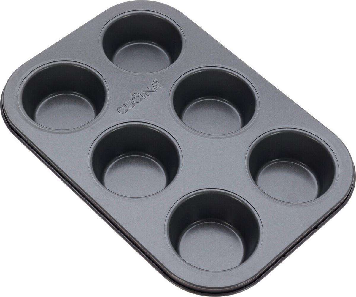 Muffinforma Red - fekete, fém (26,5/18,5/3cm)