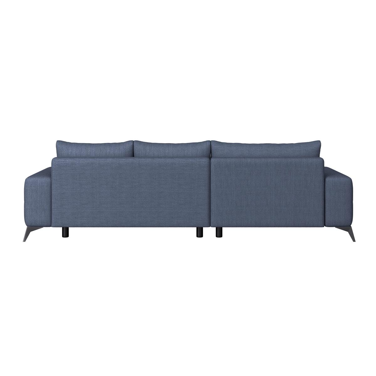 Kutna Garnitura Mauro - plava/crna, Trend, tekstil/metal (175/290cm) - Luca Bessoni