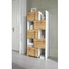HYLLMODUL UMBRIEN II - vit/kromfärg, Modern, metall/trämaterial (47-78/164/35cm) - Mömax