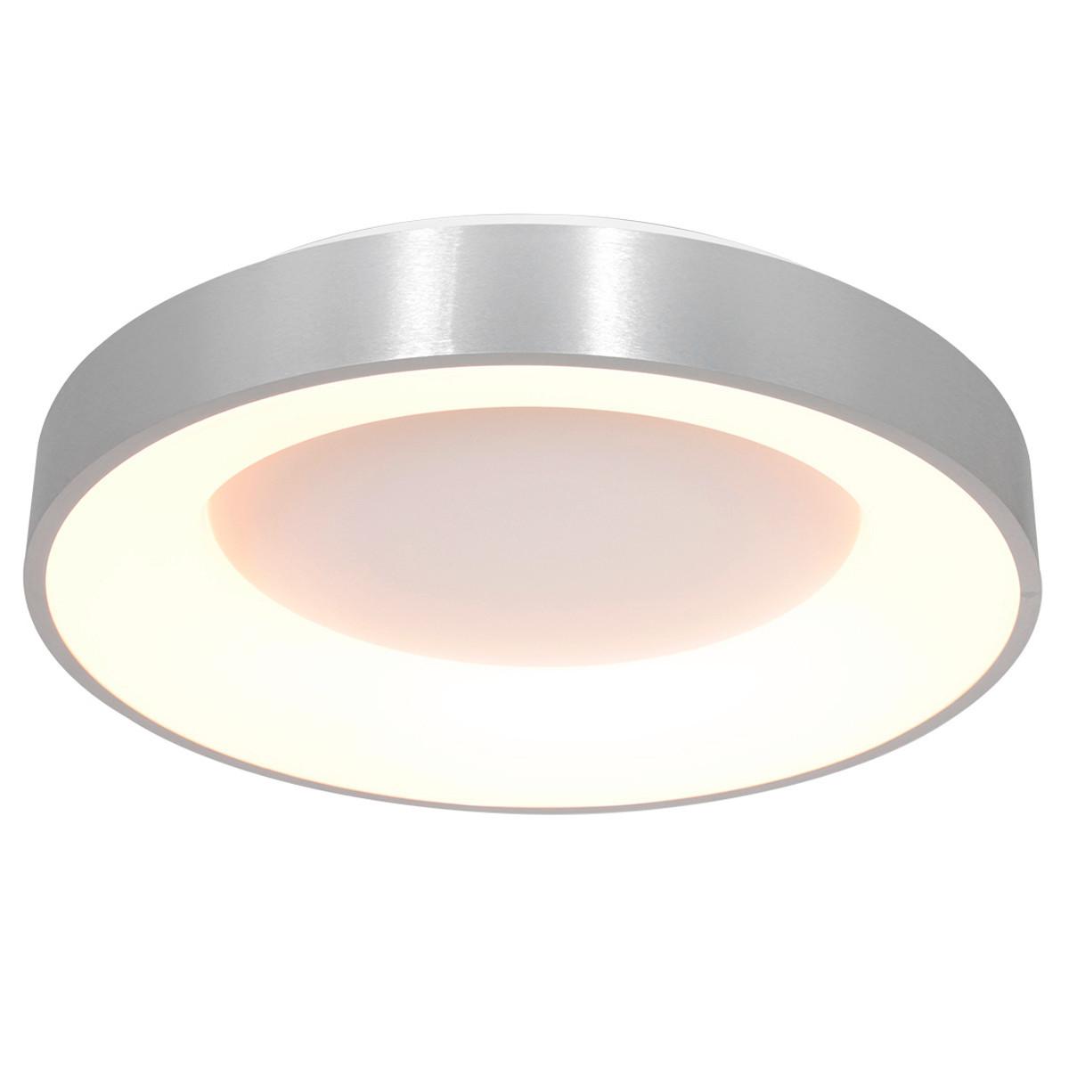 LAMPA SUFITOWA LED 2563ZI RINGLEDE - kolor srebrny, Basics, tworzywo sztuczne/metal (48/9cm)