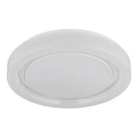 LED-DECKENLEUCHTE 48293-24R MARCIA - Klar/Chromfarben, Konventionell, Kunststoff/Metall (38/7cm) - Globo