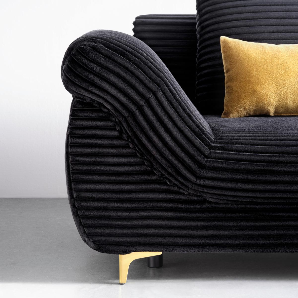 Coltar ALANTIS LUX - auriu/negru, Lifestyle, lemn/metal (263/175cm) - Mömax