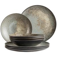 TAFELSERVICE CARELLIA - Grau, Trend, Keramik - Mäser